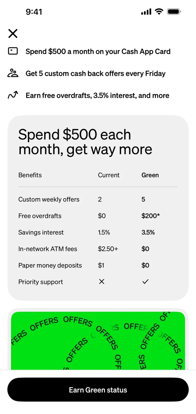 Cash App — Fintech скриншот интерфейса