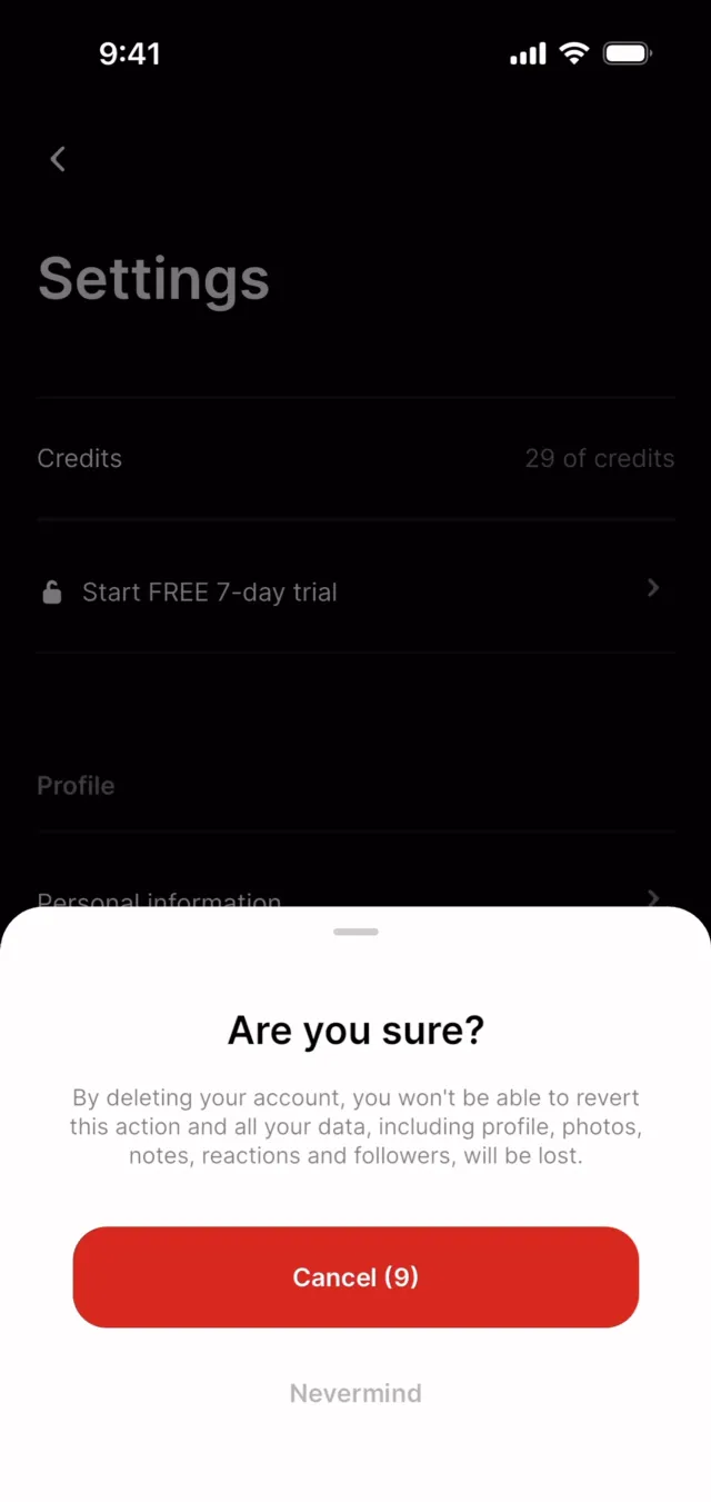 CREME — Food & Drink скриншот интерфейса