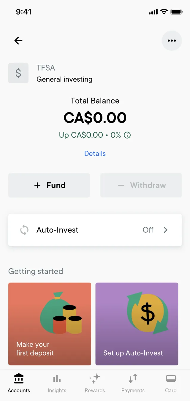Neo Financial — Fintech скриншот интерфейса