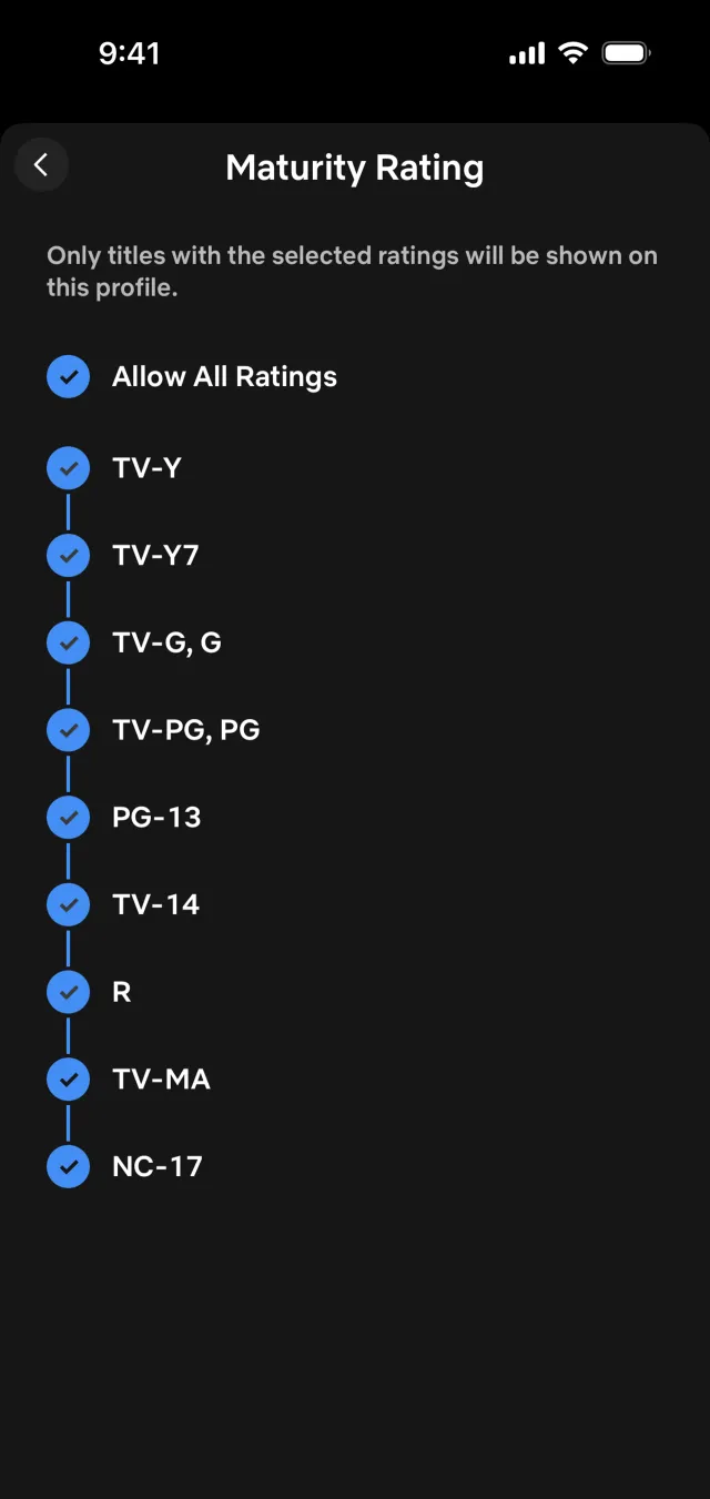Netflix — Entertainment скриншот интерфейса