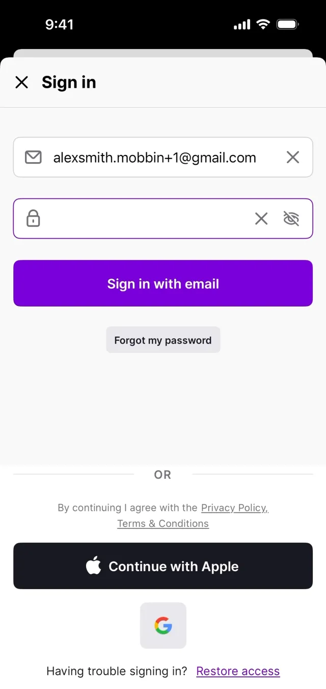Nibble — Food & Drink скриншот интерфейса