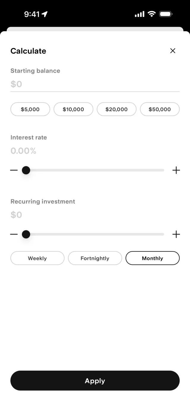 Stake — Fintech скриншот интерфейса