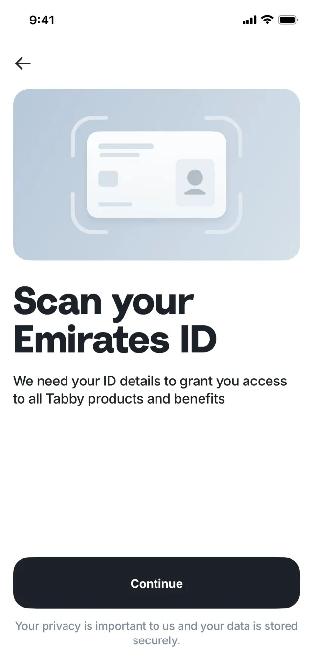 Tabby — Fintech скриншот интерфейса