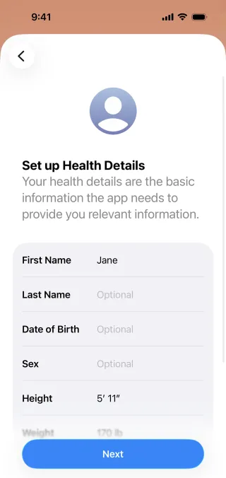 Apple Health — Health скриншот интерфейса