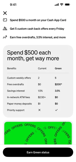 Cash App — Fintech скриншот интерфейса