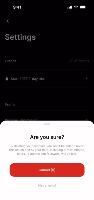 CREME — Food & Drink скриншот интерфейса
