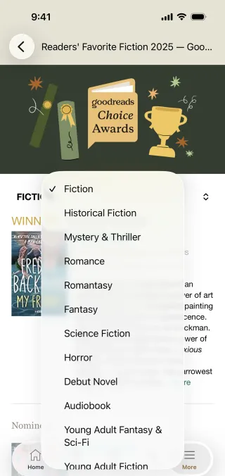 Goodreads — Social скриншот интерфейса