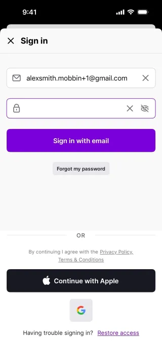 Nibble — Food & Drink скриншот интерфейса