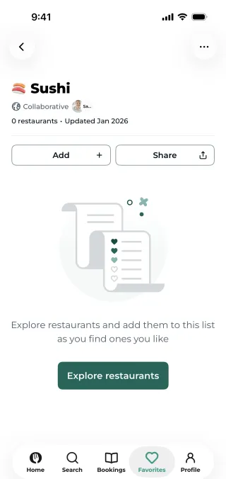 TheFork — Food & Drink скриншот интерфейса