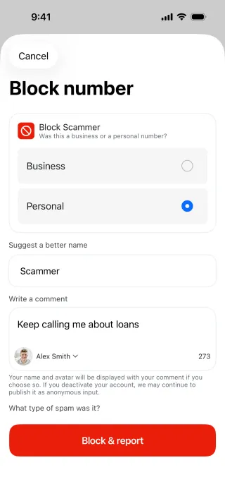 Truecaller — Communication скриншот интерфейса