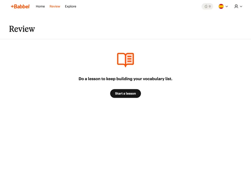 Babbel — Education скриншот интерфейса