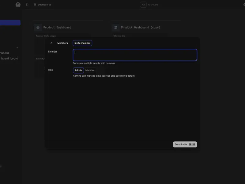 Basedash — Developer Tools скриншот интерфейса