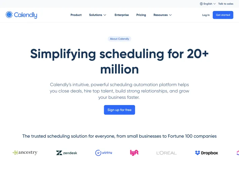 Calendly — Productivity скриншот интерфейса