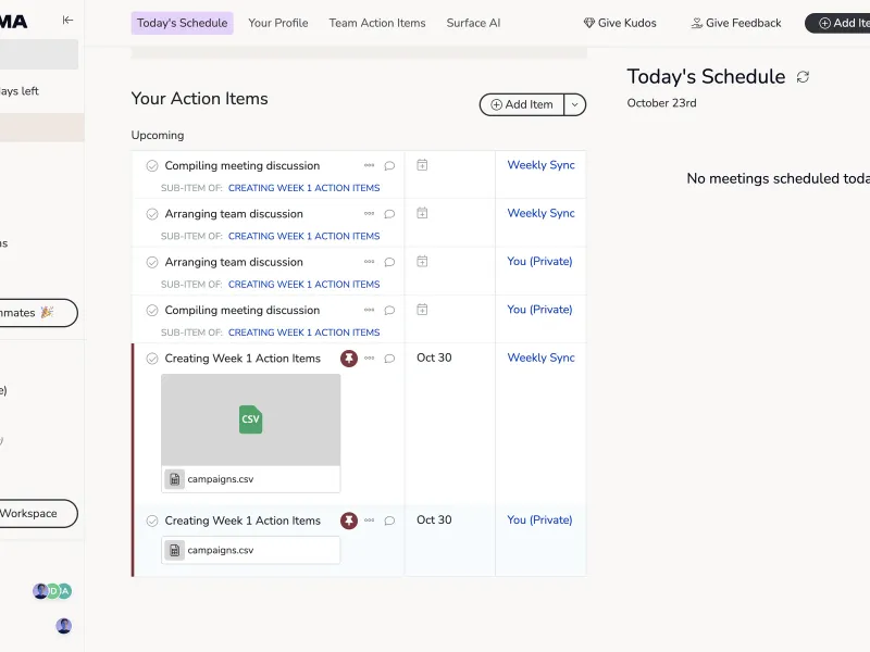 Charma — HR скриншот интерфейса
