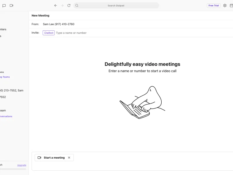Dialpad — Communication скриншот интерфейса