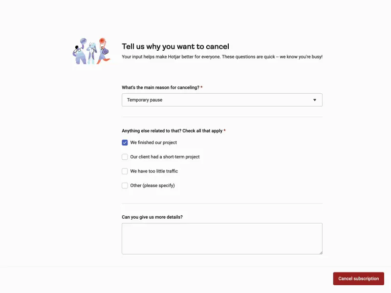 Hotjar — Analytics скриншот интерфейса