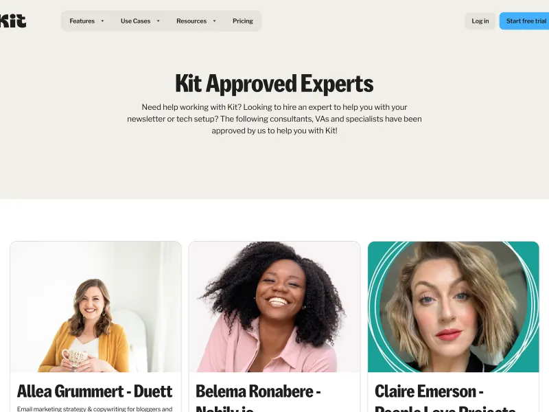 Kit — Marketing скриншот интерфейса