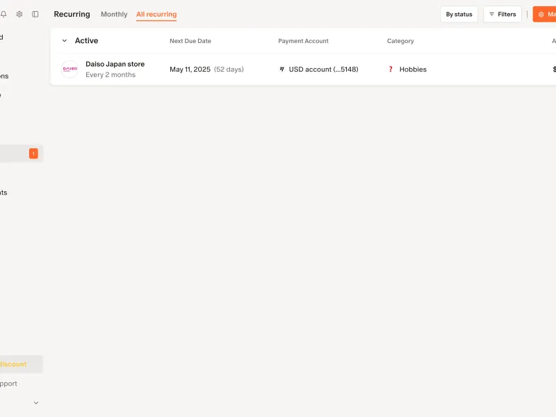 Monarch — Fintech скриншот интерфейса