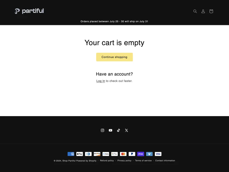 Partiful — Social скриншот интерфейса
