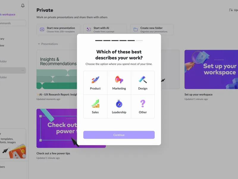 Pitch — Productivity скриншот интерфейса