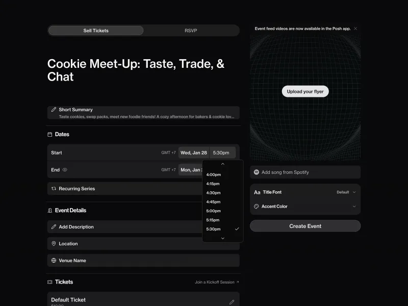 Posh — AI & ML скриншот интерфейса