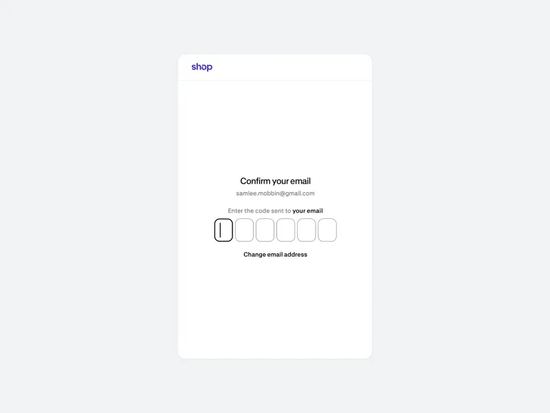 Shop — E-commerce скриншот интерфейса
