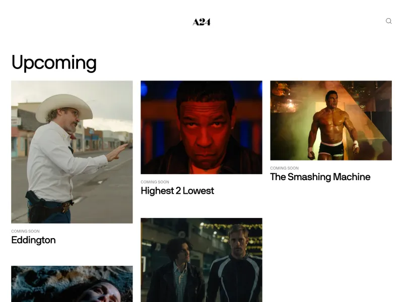 A24 — Entertainment скриншот интерфейса
