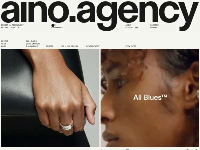 Aino Agency — Design скриншот интерфейса