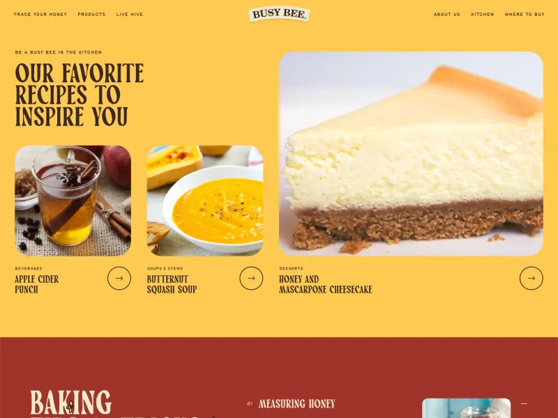 Busy Bee Honey — Food & Drink скриншот интерфейса