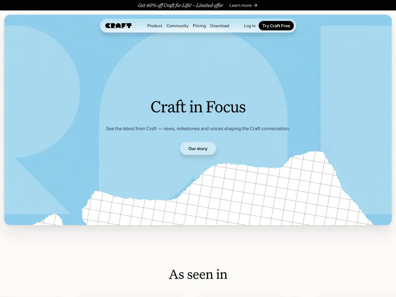 Craft — Productivity скриншот интерфейса