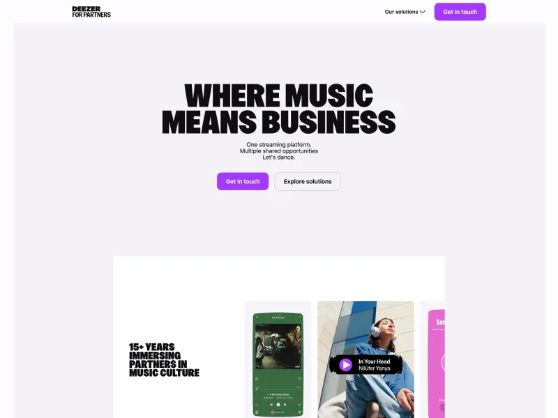 Deezer — Entertainment скриншот интерфейса