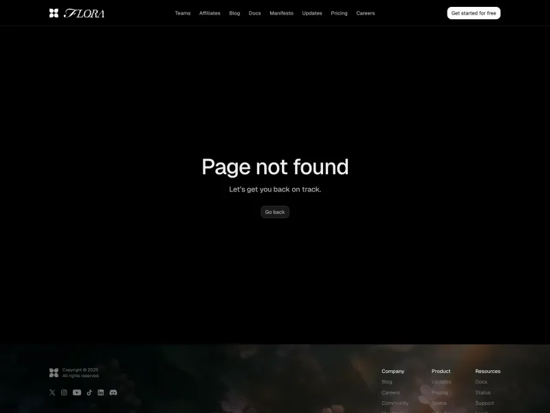 FLORA — Productivity скриншот интерфейса