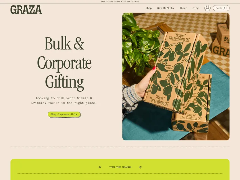 Graza — Food & Drink скриншот интерфейса