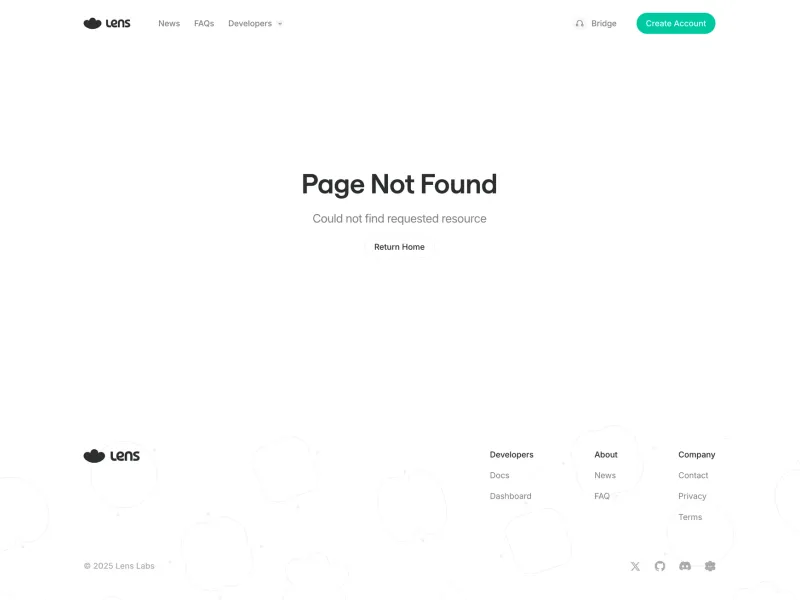Lens — Social скриншот интерфейса