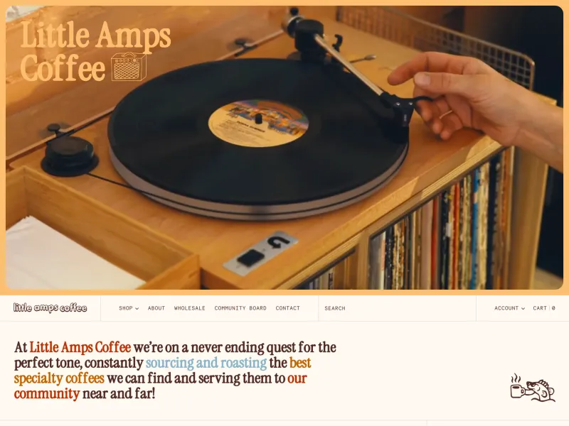 Little Amps Coffee — Food & Drink скриншот интерфейса