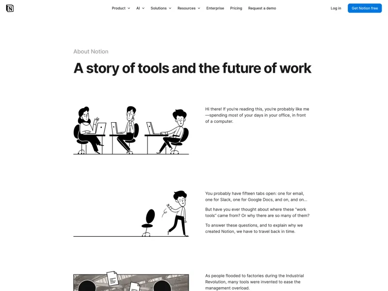 Notion — Productivity скриншот интерфейса