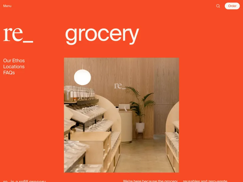 re_ — E-commerce скриншот интерфейса