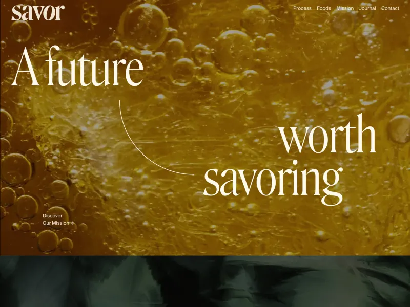 Savor — Food & Drink скриншот интерфейса
