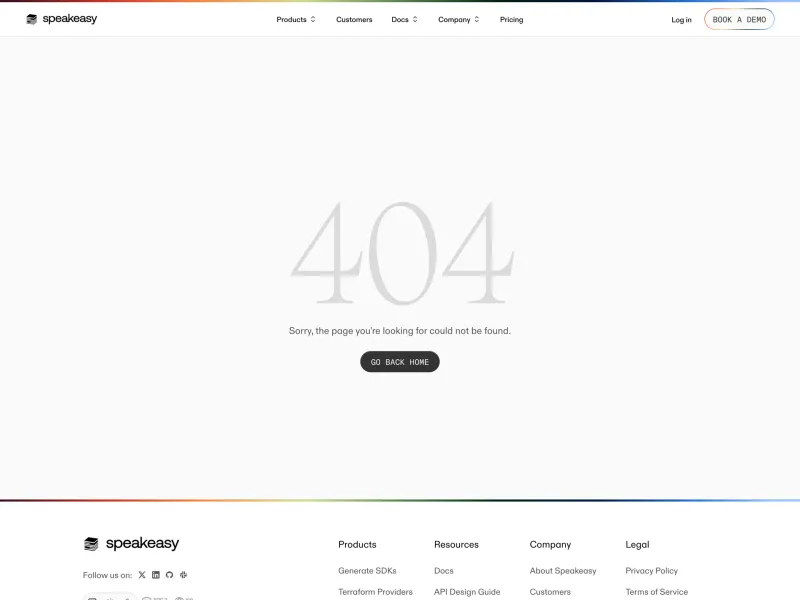 Speakeasy — Developer Tools скриншот интерфейса