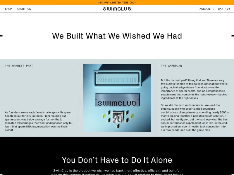 SwimClub — Health скриншот интерфейса