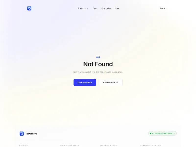 ToDesktop — Developer Tools скриншот интерфейса