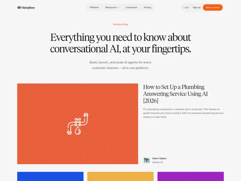 Voiceflow — Developer Tools скриншот интерфейса