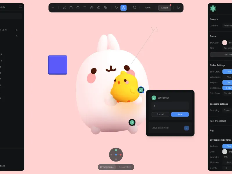 Spline — Design скриншот интерфейса