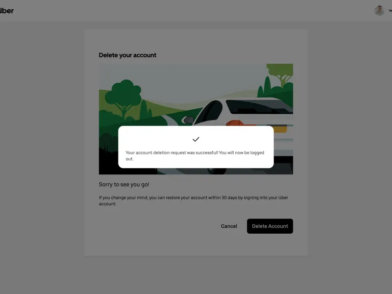 Uber — Travel скриншот интерфейса