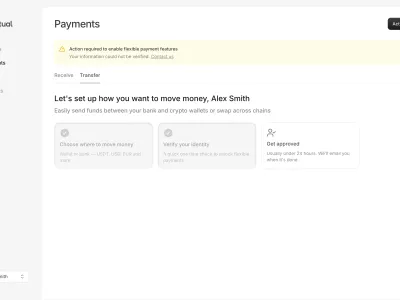 Acctual — Fintech скриншот интерфейса