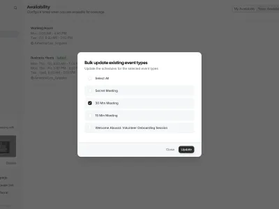 Cal.com — Productivity скриншот интерфейса