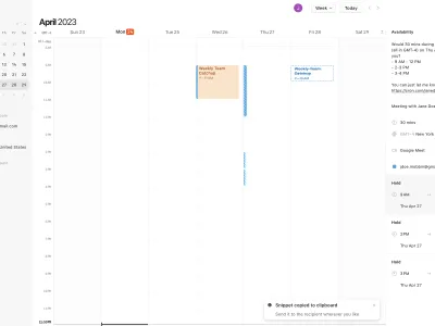 Cron Calendar — Productivity скриншот интерфейса