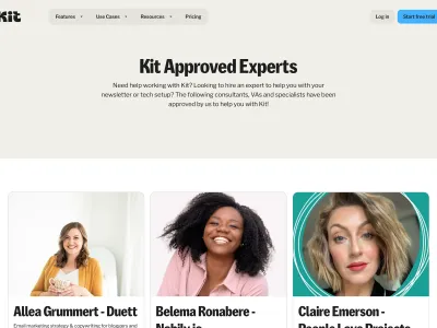 Kit — Marketing скриншот интерфейса