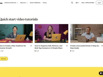 Mailchimp — Marketing скриншот интерфейса