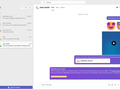 Microsoft Teams — Communication скриншот интерфейса